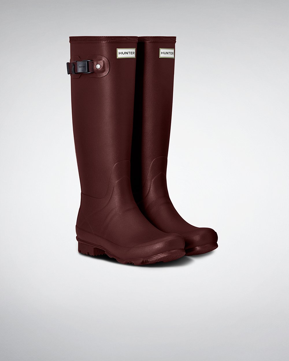 Women Hunter Norris Field | Tall Rain Boots Purple Red | NZ-95618-VWYN